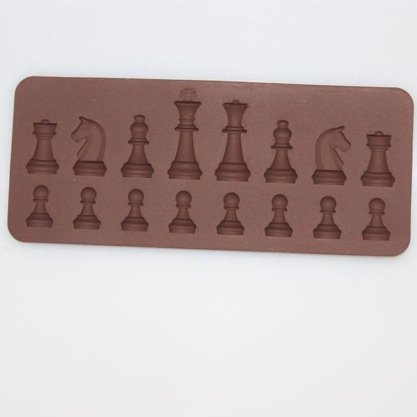 1162 Silicone Chocolate Chess Shaped Mould - 16 Cavity - SkyShopy 1162 Silicone Chocolate Chess Shaped Mould - 16 Cavity - SkyShopy